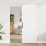Puerta deslizante  con accesorios blanca 86x211 cm de pino macizo | Foro24.es | Tu tienda online para hogar, jardín y más Foro24.es