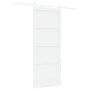 Puerta deslizante  con accesorios blanca 86x211 cm de pino macizo | Foro24.es | Tu tienda online para hogar, jardín y más Foro24.es