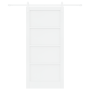 Puerta Deslizante con Juego de Hardware Blanca 93x202 cm Madera Maciza Pino | Foro24.es | Tu tienda online para hogar, jardín y más Foro24.es