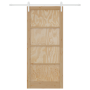 Puerta Deslizante  con Juego de Hardware 93x211 cm de Madera Maciza de Pino | Foro24.es | Tu tienda online para hogar, jardín y más Foro24.es