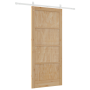 Puerta Deslizante  con Juego de Hardware 93x211 cm de Madera Maciza de Pino | Foro24.es | Tu tienda online para hogar, jardín y más Foro24.es