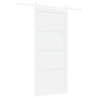 Puerta Corredera  con Herrajes Blancos 93x211 cm Madera Sólida de Pino | Foro24.es | Tu tienda online para hogar, jardín y más Foro24.es