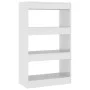 Glossy white engineered wood shelf/divider 60x30x103 cm by vidaXL, Bookcases and shelves - Ref: Foro24-811661, Price: 52,02 €...