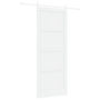 Puerta Corredera  con Juego de Herrajes Blanca 93x232 cm Madera Maciza de Pino | Foro24.es | Tu tienda online para hogar, jardín y más Foro24.es