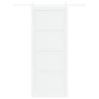 Puerta Corredera  con Juego de Herrajes Blanca 93x232 cm Madera Maciza de Pino | Foro24.es | Tu tienda online para hogar, jardín y más Foro24.es