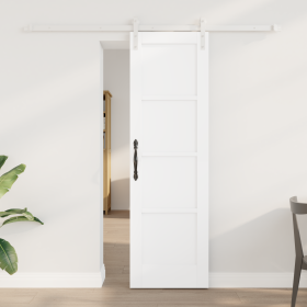 Puerta Deslizante con Accesorios Blanca 61x198.5