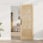 Puerta Corredera  con Juego de Herrajes 73.5x198.5 cm Madera Maciza de Pino | Foro24.es | Tu tienda online para hogar, jardín y más Foro24.es