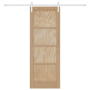 Puerta Corredera  con Juego de Herrajes 73.5x198.5 cm Madera Maciza de Pino | Foro24.es | Tu tienda online para hogar, jardín y más Foro24.es