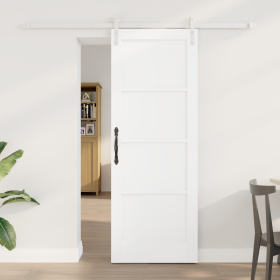 Puerta Deslizante con Juego de Accesorios Blanca