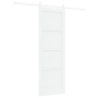 Puerta Deslizante  con Juego de Hardware Blanca 73.5x211 cm Madera Maciza de Pino | Foro24.es | Tu tienda online para hogar, jardín y más Foro24.es