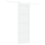 Puerta Deslizante  con Juego de Hardware Blanca 73.5x211 cm Madera Maciza de Pino | Foro24.es | Tu tienda online para hogar, jardín y más Foro24.es