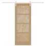 Puerta deslizante  con set de herrajes de 78x202 cm de madera maciza de pino | Foro24.es | Tu tienda online para hogar, jardín y más Foro24.es