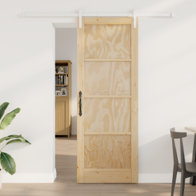 Puerta Deslizante con Juego de Herrajes 78x211 cm