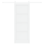 Puerta Corrediza  con Juego de Herrajes Blanca 78x202 cm de Madera Maciza de Pino | Foro24.es | Tu tienda online para hogar, jardín y más Foro24.es