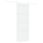 Puerta Corrediza  con Juego de Herrajes Blanca 78x202 cm de Madera Maciza de Pino | Foro24.es | Tu tienda online para hogar, jardín y más Foro24.es