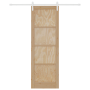 Puerta Corrediza  con Juego de Hardware 78x232 cm Madera Maciza de Pino | Foro24.es | Tu tienda online para hogar, jardín y más Foro24.es