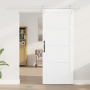 Puerta Corrediza con Kit de Hardware Blanca 83x202 cm Madera Maciza de Pino | Foro24.es | Tu tienda online para hogar, jardín y más Foro24.es