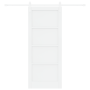 Puerta Corrediza con Kit de Hardware Blanca 83x202 cm Madera Maciza de Pino | Foro24.es | Tu tienda online para hogar, jardín y más Foro24.es