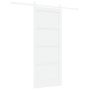 Puerta Corrediza con Kit de Hardware Blanca 83x202 cm Madera Maciza de Pino | Foro24.es | Tu tienda online para hogar, jardín y más Foro24.es