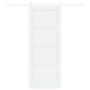 Puerta Deslizante  con Hardware Blanca 83x211 cm Madera Maciza de Pino | Foro24.es | Tu tienda online para hogar, jardín y más Foro24.es