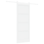 Puerta Deslizante  con Hardware Blanca 83x211 cm Madera Maciza de Pino | Foro24.es | Tu tienda online para hogar, jardín y más Foro24.es
