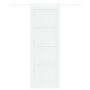 Puerta Deslizante  con Juego de Hardware Blanca 83x232 cm Madera Maciza de Pino | Foro24.es | Tu tienda online para hogar, jardín y más Foro24.es