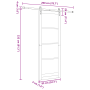 Puerta Deslizante  con Juego de Hardware Blanca 83x232 cm Madera Maciza de Pino | Foro24.es | Tu tienda online para hogar, jardín y más Foro24.es