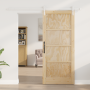 Puerta Deslizante  con Juego de Accesorios 86x198.5 cm Madera Maciza de Pino | Foro24.es | Tu tienda online para hogar, jardín y más Foro24.es