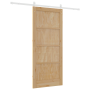 Puerta Deslizante  con Juego de Accesorios 86x198.5 cm Madera Maciza de Pino | Foro24.es | Tu tienda online para hogar, jardín y más Foro24.es