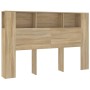 Mueble cabecero color roble Sonoma 160x18,5x104,5 cm de vidaXL, Cabeceros y pies de cama - Ref: Foro24-811937, Precio: 68,06 ...
