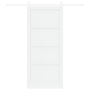 Puerta Deslizante  con Juego de Herrajes Blanca 93x211 cm de Pino Macizo | Foro24.es | Tu tienda online para hogar, jardín y más Foro24.es
