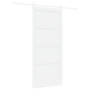 Puerta Deslizante  con Juego de Herrajes Blanca 93x211 cm de Pino Macizo | Foro24.es | Tu tienda online para hogar, jardín y más Foro24.es