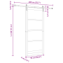 Puerta corrediza  con juego de herrajes 93x211 cm de madera maciza de pino | Foro24.es | Tu tienda online para hogar, jardín y más Foro24.es