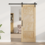 Puerta Corrediza  con Juego de Accesorios 78x202 cm Madera Sólida de Pino | Foro24.es | Tu tienda online para hogar, jardín y más Foro24.es