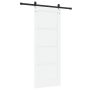 Puerta corredera con juego de herrajes blanca 78x202 cm de pino sólido | Foro24.es | Tu tienda online para hogar, jardín y más Foro24.es