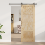 Puerta Corredera  con Juego de Herrajes 78x211 cm de Madera Maciza de Pino | Foro24.es | Tu tienda online para hogar, jardín y más Foro24.es