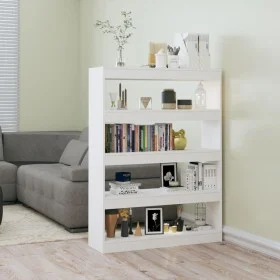 Weißes Regal/Raumteiler 100x30x135 cm von vidaXL, Bücherregale und Regale - Ref: Foro24-811754, Preis: 94,65 €, Rabatt: %