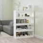 Estantería/divisor de espacios blanco 100x30x135 cm de vidaXL, Librerías y estanterías - Ref: Foro24-811754, Precio: 94,65 €,...