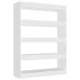 Estantería/divisor de espacios blanco 100x30x135 cm de vidaXL, Librerías y estanterías - Ref: Foro24-811754, Precio: 94,65 €,...