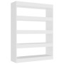 Weißes Regal/Raumteiler 100x30x135 cm von vidaXL, Bücherregale und Regale - Ref: Foro24-811754, Preis: 95,81 €, Rabatt: %