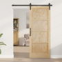 Puerta Corredera  con Kit de Hardware 83x202 cm Madera de Pino | Foro24.es | Tu tienda online para hogar, jardín y más Foro24.es