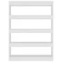 Estantería/divisor de espacios blanco 100x30x135 cm de vidaXL, Librerías y estanterías - Ref: Foro24-811754, Precio: 94,65 €,...