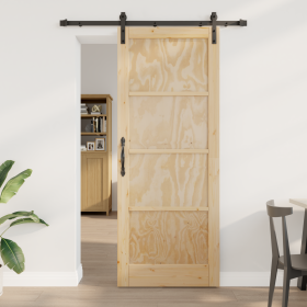 Puerta Corrediza con Juego de Ferretería 83x211