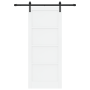 Puerta Deslizante  con Juego de Herrajes Blanca 83x202 cm de Madera Maciza de Pino | Foro24.es | Tu tienda online para hogar, jardín y más Foro24.es