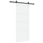 Puerta Deslizante  con Juego de Herrajes Blanca 83x202 cm de Madera Maciza de Pino | Foro24.es | Tu tienda online para hogar, jardín y más Foro24.es