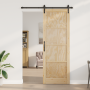 Puerta Deslizante con Juego de Herrajes 83x232 cm de Madera Maciza de Pino | Foro24.es | Tu tienda online para hogar, jardín y más Foro24.es