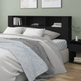 Black headboard furniture 200x18.5x104.5 cm by vidaXL, Headboards and footboards - Ref: Foro24-811953, Price: 80,32 €, Discou...