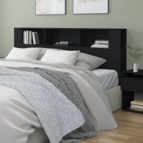 Schwarzes Kopfteilmöbel 200x18,5x104,5 cm von vidaXL, Kopf- und Fußteile - Ref: Foro24-811953, Preis: 82,46 €, Rabatt: %