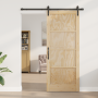Puerta Deslizante  con Juego de Hardware 86x211 cm Madera Maciza de Pino | Foro24.es | Tu tienda online para hogar, jardín y más Foro24.es