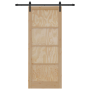 Puerta Deslizante  con Juego de Hardware 86x211 cm Madera Maciza de Pino | Foro24.es | Tu tienda online para hogar, jardín y más Foro24.es